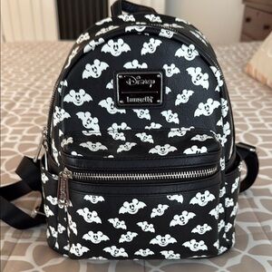 Loungefly Black and White Mickey Mouse Backpack